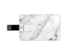 8GB Forma de tarjeta de crédito de unidades flash USB Mármol Estilo de tarjeta de banco de Memory Stick Motivo de superficie de granito con efecto de bosquejo natural y grietas Imagen de estilo antigu