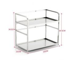 GAOYANG Estante De La Salsa Especiero, Estante del Baño De La Cocina del Acero Inoxidable, Condimentos Condimento Colgante De Pared, Aterrizaje, Estante De Almacenamiento Multifunción Sobre Encimera
