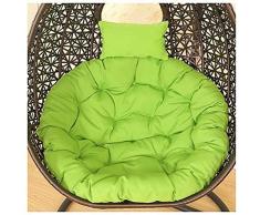 Colgante Huevo Hamaca Cojín de Silla, Nido de Pájaro Swing Cojín de Silla Grueso Antideslizante Perezoso Cojines de Asiento con Almohada, para Patio Interior al Aire Libre