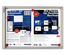 Franken FSA2 X-tra - Vitrina para 2 documentos A4 (puertas correderas, 51 x 37 x 3,5 cm), color blanco