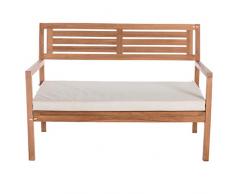 Banco para jardín de 3 plazas de Teca Blanco Garden - LOLAhome