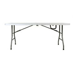 resol, 66468, mesa colectividad plegable color gris claro easy 180x76x75 cm