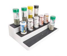 UPP Estantería de Cocina 3 Pisos - Extensible de 37 - 65 cm - Ancho Antideslizante Niveles - como - Especiero & Cocina Estante