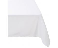 DOUCEUR DINTERIEUR - 1720218, Mantel Rectangular, 140 X 300 Cm, Essentiel, Poliéster Liso, Blanco