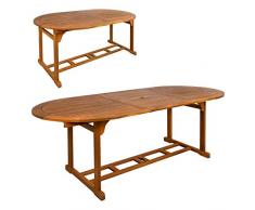 Aktive Garden - Mesa Ovalada Extensible en Madera Acacia, 61026