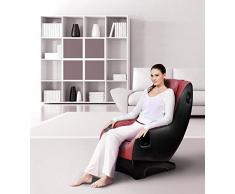 GURU® Sillón de masaje y relax - Rojo (modelo 2020) - 3 modos masaje - Sonido envolvente shiatsu 2D - Sillon masajeador con sistema Bluetooth y USB - Garantía oficial 2 Años