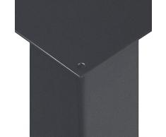 HOLZBRINK Pata de la Mesa de Acero, Perfil Cuadrado 80x80 mm, Altura: 72 cm, Gris Antracita, 1 Piezas, HLT-14A-J-72-7016