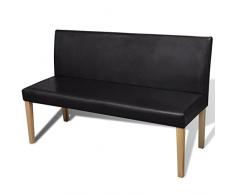 Festnight Banco de Madera y Hierro para Jard¨ªncon Respaldo (Type 2)