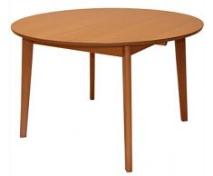 Suska-Regalos Mesa Comedor Extensible Redonda, Madera, 120 X 75 cm-ext. + 30 cm-Tabl.18 mm