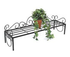 DanDiBo Ambiente Flores de mi Negro Florero 75 cm Flores Banco Estantería Escalera para Flores Plantas Escaleras