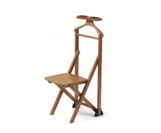 Arredamenti Italia Galán de Noche para Dormitorio DUKA, Madera - con Silla - Plegable - Color: Madera de Cerezo Ar-It il Cuore del Legno
