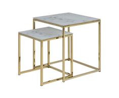 Amazon Brand - Movian Rom - Mesa de centro, 45 x 45 x 50 cm, blanco