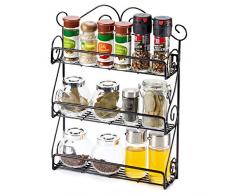 EZOWare Especiero,Estante de Cocina con 3 niveles para Botes de Especias