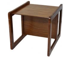 Grande Silla y Mesa Multifunctional Para Los Niños, Muebles De Madera Oscura 1 Pieza