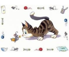 Trixie Comic Diseño de gatos – Mantel, 44 x 28 cm