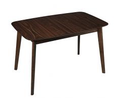 DONREGALOWEB Mesa de Comedor Extensible de Madera en Color Nogal