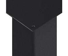 HOLZBRINK Pata de la Mesa de Acero, Perfil Cuadrado 40x40 mm, Altura: 72 cm, Negro Intenso, 1 Piezas, HLT-14A-F-72-9005