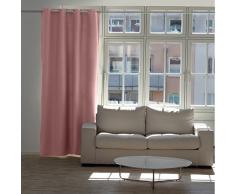 Levivo - Cortina Térmica Opaca/Cortina de oscurecimiento (Ojales metálicos, 245 x 135 cm Aprox.), Rosa
