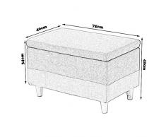 LG GL Guardar Taburete, Creativa y práctico Asiento Banco, Armario de Almacenamiento para Juguetes, sofá Taburete de Banco para Muebles, Soporte de Madera Maciza, 75 * 40 * 42cm