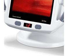 Beurer IL-50 - Lámpara Infrarrojos, 300 W, inclinación ajustable, cristal cerámico, color blanco
