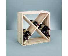 Zeller 13170 Botellero, Madera, Marrón, 52x25x52 cm