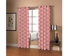 LOVEKKK Blackout Curtain Estilo Fresco Cortina Ocultante con 8 Ojales Suave para Ventanas de Habitación Infantil, 100% Poliéster, 2 Piezas 140x175cm(An x Al)