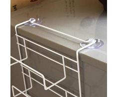 Nrpfell EstanríA Estante Colgante De Nevera Sostenedor De Pared Lateral De MúLtiples Capas De Almacenamiento Especiero Sostenedor De Botella Tarro Envase De Pared para Cocina Ba?o