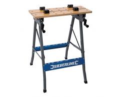 Silverline TB05 - Banco de trabajo resistente y plegable (150 kg)