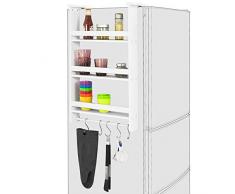 SoBuy FRG150-W, Especiero de Pared en 3 Niveles, Estantería para Botes de Especias, Blanco, ES