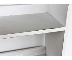 Estantería de hierbas estantería con forma de corazón 12013 50 cm blanco estante de pared con diseño de madera estante para cocina