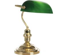 GLOBO lámpara de mesa verde antiguo banqueros lámpara 1x60W