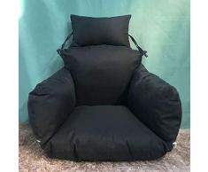 MWyanlan Cama Acolchada Gruesa Sillón reclinable Silla de Descanso Cojín de Silla de Hamaca de Huevo Colgante Cojines, sin Soporte Cojín de Asiento abatible de Color sólido- A