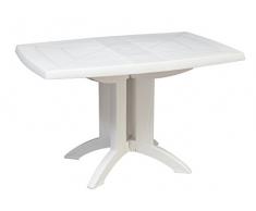 Grosfillex 52149004 Mesa Vega Abatible 118 x 77, Blanco, 118 x 77 x 72 cm