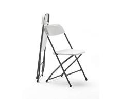 KG KITGARDEN - Pack de 2 Sillas Plegables Multifuncional, Blanco, Every
