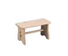 Zeller 13130 Reposapiés, Madera, Marrón, 39x19x21 cm