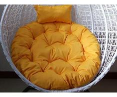 Colgante Huevo Hamaca Cojín de Silla, Tatami Cubierta extraíble Cojín Silla de Asiento Cojín de Almohada Redonda Grande Cojín del Asiento, para Patio Interior al Aire Libre
