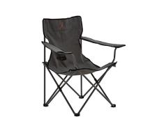 GRAND CANYON Director- silla de camping plegable, acero, gris/negra, 308011