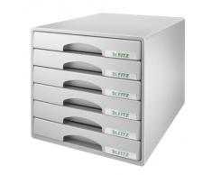 Leitz 52120085 - Cajonera para oficina (6 cajones), color gris