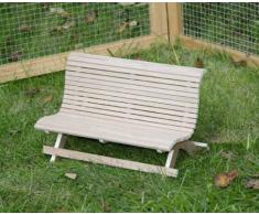 Banco de madera para conejillos de Indias y conejos enanos, NATURE 30 x 15 x 18 cm