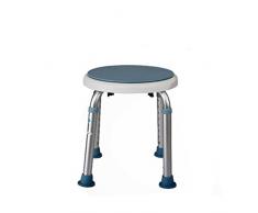 RENJUN - Bañera circular giratoria médica con asiento giratorio/taburete de ducha