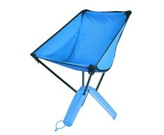 Silla Plegable al Aire Libre, Silla del triángulo de la Taza del Agua, Silla Portable de la Pesca de Picnic Barbacoa, Conveniente para Turismo montañismo Playa Especial,Blue