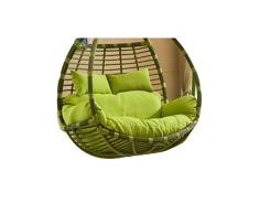 WQL Silla Colgante Cama tapizada reclinable Silla de Descanso Cojines de Asiento Silla de Huevo Silla de Hamaca Cojín cómodo Almohada con cojín-110 * 150 * 12cm B