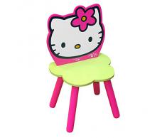 Hello Kitty - Silla de madera con flor, color rosa (Giros AB711165)
