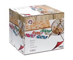 Cayro - Bingo de Luxe - Juego Tradicional - Juego de Madera y Metal - Juego para niños y Adultos - Juego de Mesa (635)