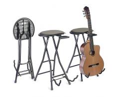 Stagg 25021473 gist de 350 silla plegable con soporte para guitarra