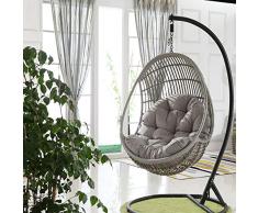 dianhai306 Columpio Cesta Colgante del Amortiguador de Asiento, Espesar Colgantes de Huevo Hammock Chair Pads Impermeable Silla Cojín De Cuna para Interiores Y Exteriores (Excepto La Silla)