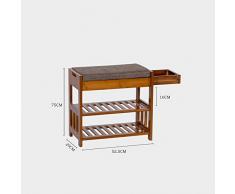 Zyhlf Cambio de Puerta Zapato Banco, gabinete Puede Sentarse Almacenamiento Banco Zapato Rack Multifuncional Simple Moderna Madera Maciza Zapatos Banco 2 Tier,50cm+1