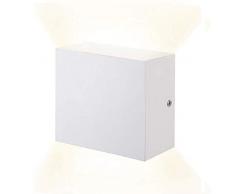 XIARU-6W LED Lámpara de pared Interior,Moderna Apliques de Pared,Moda Agradable Luz de Ambiente ,perfecto para Lámpara de Decoración para, AC85-265V, 10×10×5cm,Blanco Cálido