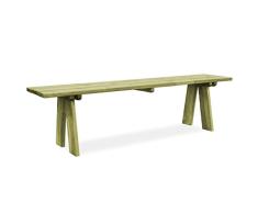vidaXL Banco de Jardín Madera de Pino 170x38x45 cm Banca Exterior Asiento Terraza