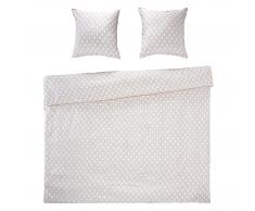 Night & Day Ropa de cama satén Gatsby (160x265, con sábana bajera, blanco)